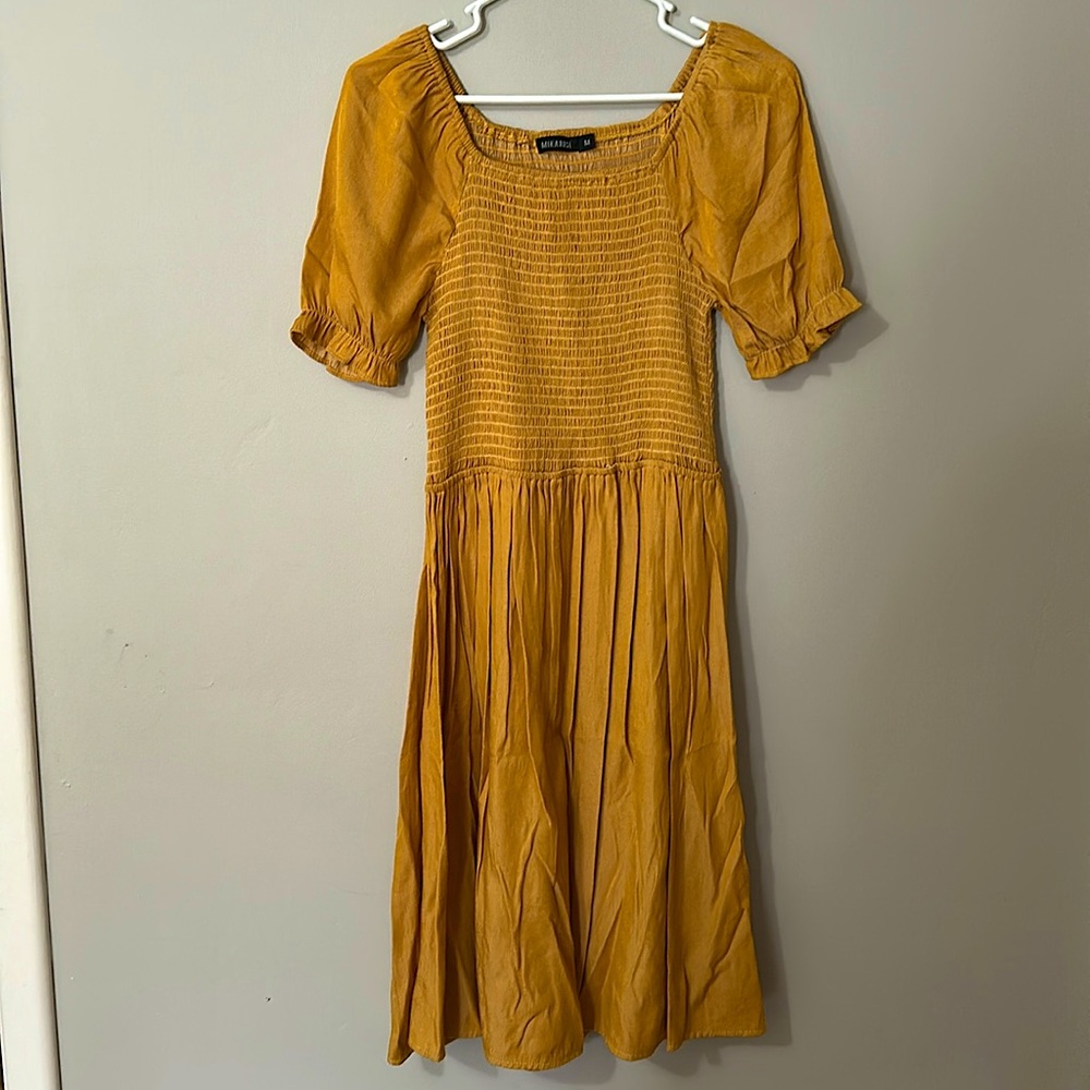 Mika Rose Size M Smocked Dress